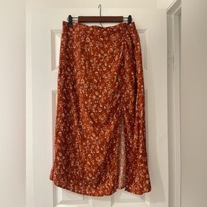 Abound floral skirt slit L